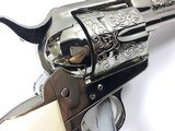 Colt Single Action Army IVORY Grips ENGRAVED Nickel .45 LC 4-3/4" SAA Made in 1906 - 4 of 10