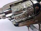 Colt Single Action Army IVORY Grips ENGRAVED Nickel .45 LC 4-3/4" SAA Made in 1906 - 8 of 10