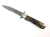 1914-1935 Marbles Safety Folding Hunter Knife STAG + Original Sheath - 6 of 11