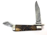 1914-1935 Marbles Safety Folding Hunter Knife STAG + Original Sheath - 2 of 11