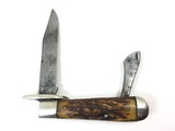 1914-1935 Marbles Safety Folding Hunter Knife STAG + Original Sheath - 4 of 11