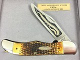 1985 Case XX Hunter Knife STAG 5166 SS 80th Anniversary Limited Edition Second Cut Stag + Display - 2 of 11