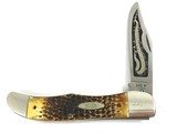 1985 Case XX Hunter Knife STAG 5166 SS 80th Anniversary Limited Edition Second Cut Stag + Display - 3 of 11
