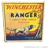 Winchester Ranger 12 ga Paper Shotshells Vintage FULL BOX - 1 of 8