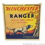 Winchester Ranger 12 ga Paper Shotshells Vintage FULL BOX - 8 of 8