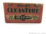Wards EP Clean Fire 22 WRF Rem Spec Vintage FULL Collectible Box + Ammo - 1 of 7