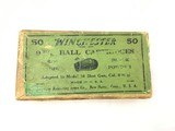Winchester 9mm Ball Rim Fire Black Powder Ammo 2 Pc Box ANTIQUE 1919-1920 - 1 of 6