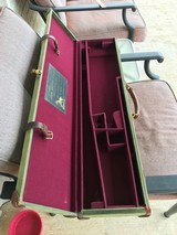Vintage English Canvas & Leather Trunk Case - 5 of 10