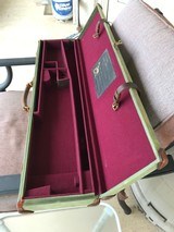 Vintage English Canvas & Leather Trunk Case - 6 of 10