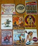 4 Tin Signs - Remington Colt Winchester We the People - 4 of 9