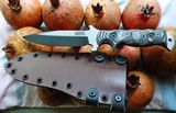 Dawson Chief Black & White hunting knife CPM-3V steel, New - 1 of 4