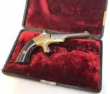 Neat Factory Engraved H.C. Lombard Single Shot Pistol with original period case - 3 of 7