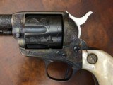 Rare Colt SAA Pre-War/Post War gun - Factory Glahn Engraved with carved pearl grips and pictured in the book of Colt Engraving! - 3 of 20
