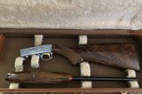 Fabulous and mint Browning Grade III Semi-Auto .22 Signed by DeWil with case - 2 of 5