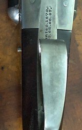 Scarce special order GE 12ga Lefever with factory plaque in straight butt stock - 6 of 15