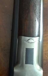 Scarce special order GE 12ga Lefever with factory plaque in straight butt stock - 4 of 15