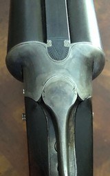 Scarce special order GE 12ga Lefever with factory plaque in straight butt stock - 8 of 15