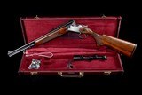 Beautiful Browning European Classic Model O/U Rifle with case and claw mount scope - 1 of 12