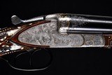 Exceptional high art Simson "Meisterwerk" 12/16ga Two barrel set with case - Truly best post war high art gun with some of the most ornate w - 2 of 20