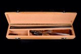 Awesome high original condition Bayard "Pieper" 28ga hammer shotgun with custom toe-under wooden case - long barrels and great dimensions! - 1 of 12