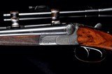 Beautiful and useful P. Reeb SxS Double rifle with scope in 8x57 cal. - 1 of 14