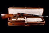 Superb Early Browning Superposed Midas Grade 410ga Lightning - Engraved by Gino Cargnel - Gorgeous Round Knob Long Tang gun with case! - 7 of 9