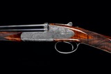 Truly Exceptional A. Galazan 20ga SxS Full Sidelock, Pinless Round Body - Game scene engraved by Patelli- Rare gun and As new!