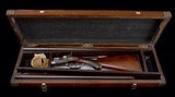 Scarce $80 Grade Lifter Factory 2 barrel set with two forends in period casing - in Excellent condition! - 14 of 14