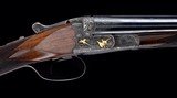Stunning J.P. Sauer "Masterpiece Grade" Model 18 20ga- exceptional high art gun with fine gold inlays
