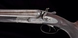 Fine and rare J.P. Clabrough 8 Gauge Double hammer shotgun in very nice original condition! A great big bore classic! - 2 of 12