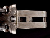 Rare T. Golcher 8 Gauge Shotgun - High Grade with original Leopold Bernard Damascus barrels in fine original condition - 10 of 12