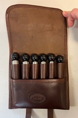 Extremely high quality 10ga thru 410ga Chamber gauge set - made by Lewis Drake and associates with leather pouch - 4 of 5