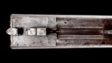 Scarce higher grade J.P. Clabrough & Bros. 8ga hammer double - Jones Underlever Gun in as found original condition - 9 of 13