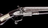 Scarce higher grade J.P. Clabrough & Bros. 8ga hammer double - Jones Underlever Gun in as found original condition - 1 of 13