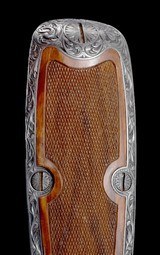 Spectacular Richard Roy Engraved, Carved, and Gold Inlaid Parker Repro A-1 Special 12ga With Case - 8 of 14