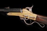 Outstanding Engraved & Gold Washed Maynard Model 1865 Percussion Sporting Carbine - 2 of 12