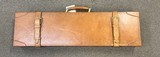 (2) Full leather cases for a SXS sub-gauge shotgun - maker unknown - 2 of 2