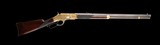 Amazing factory gold & silver plated factory engraved Winchester 1866 rifle - Accompanied by Cody Letter - 9 of 10
