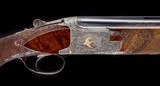 Incredible cased 20ga Browning Superposed Exhibition - Field Configured with Gold inlays and factory carved stocks - Extremely Choice in every regard! - 2 of 12