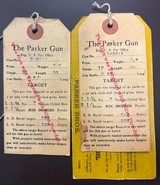 Incredible Consecutively numbered Pair of near mint Parker VHE & GHE 12ga game guns both w/original hang tags - 25 of 25