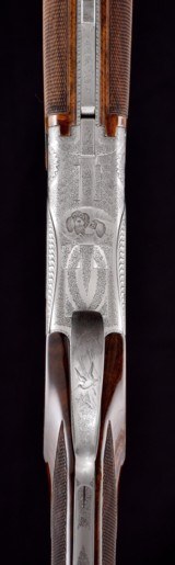 Incredible Cased Browning Superlight Superposed D4 Exhibition 20ga & 28ga 2 brl set- A super work of art engraved by Vranken- Must See! - 4 of 19