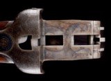 Superb C. Hunt & Co. Championship Pigeon Gun -12gawith case- An incredible gold inlaid high art Best Quality Sidelock! - 9 of 17