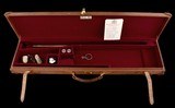 Superb C. Hunt & Co. Championship Pigeon Gun -12gawith case- An incredible gold inlaid high art Best Quality Sidelock! - 16 of 17