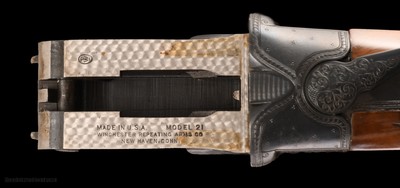 Gorgeous Ulrich Engraved Winchester Model 21-6 20ga w/Cody Letter - Image 8 of 14