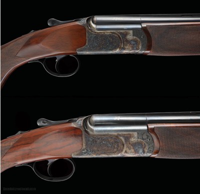 Superb Kemen KM4 20ga Matched Pair with case- Special Engraved with 32