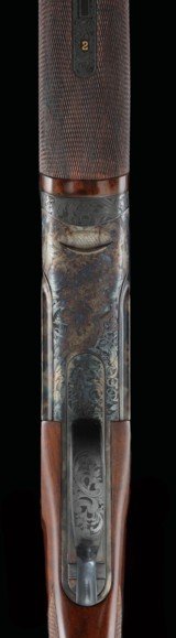Superb Kemen KM4 20ga Matched Pair with case- Special Ordered with 32" barrels and ornamental engraved! - 15 of 25