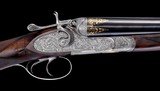 The Finest Piotti Terzi Engraved Monaco 3 Extra 12ga 2 brl set Pigeon Gun w/case-