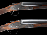 Fabbri Best Quality Pair - 12ga Self opening SXS guns Engraved in Rose and Scroll by Iora - 1 of 25