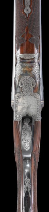 Beautiful Parker Reproductions A1 Special 12ga 2 brl set with case- Engraved by Robert Strosin - 5 of 17