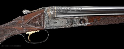 Beautiful Parker Reproductions A1 Special 12ga 2 brl set with case- Engraved by Robert Strosin